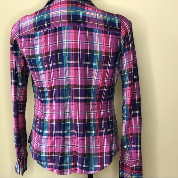 Fun plaid button down - Picture 2 of 2